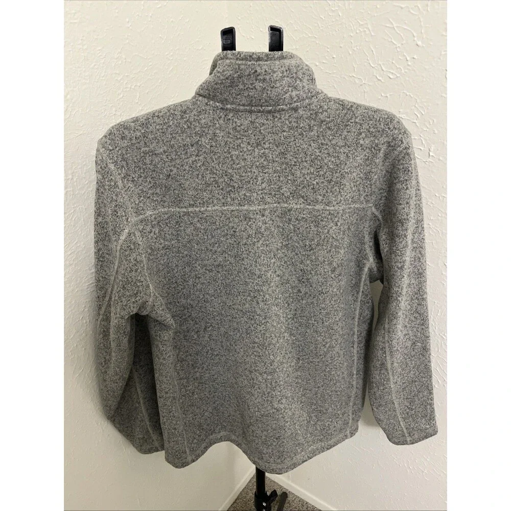 THE NORTH FACE Men's Gordon Lyons 1/4 Zip Fleece Pullover Grey Size Large